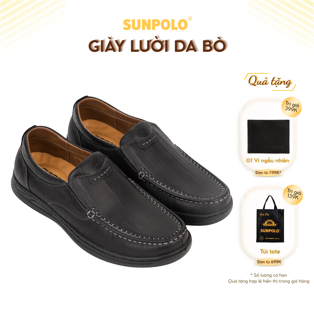Giày mọi nam CS5149 da bò