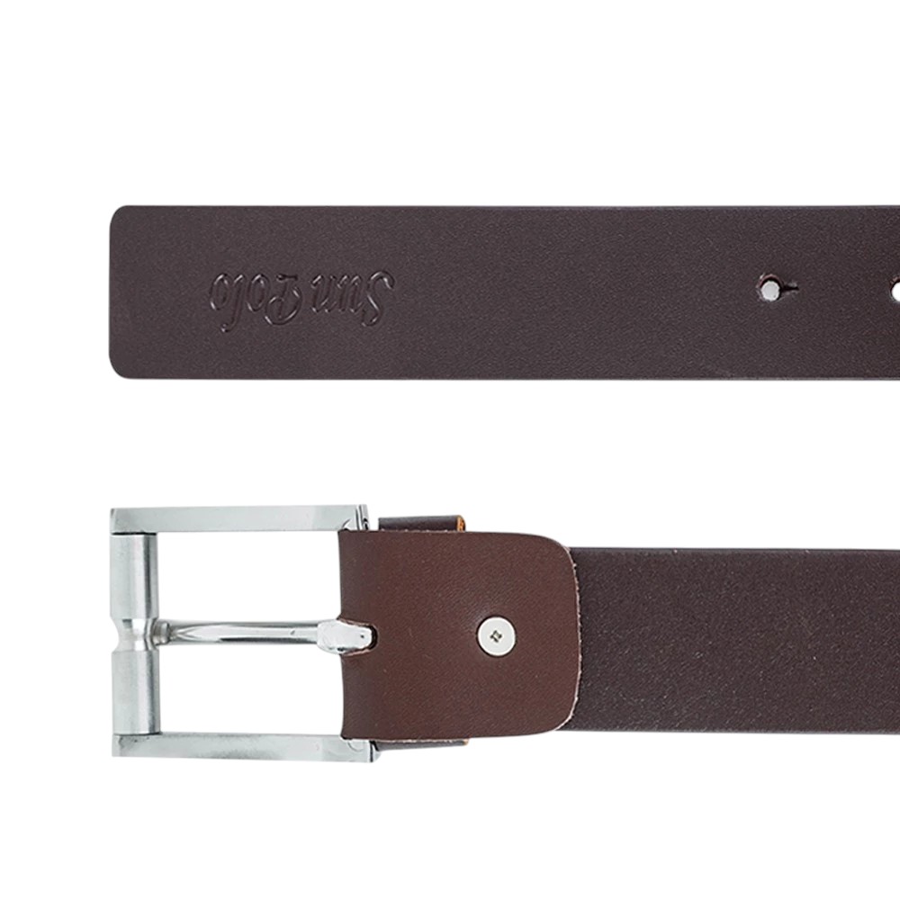 Dây nịt nam da bò BELT03 đầu khóa kim xỏ lỗ
