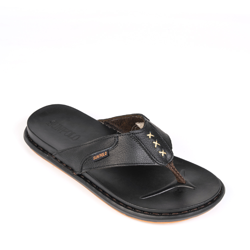 Dép kẹp nam KEP015 da bò 3 phiên bản màu Đen/Nâu/Bò