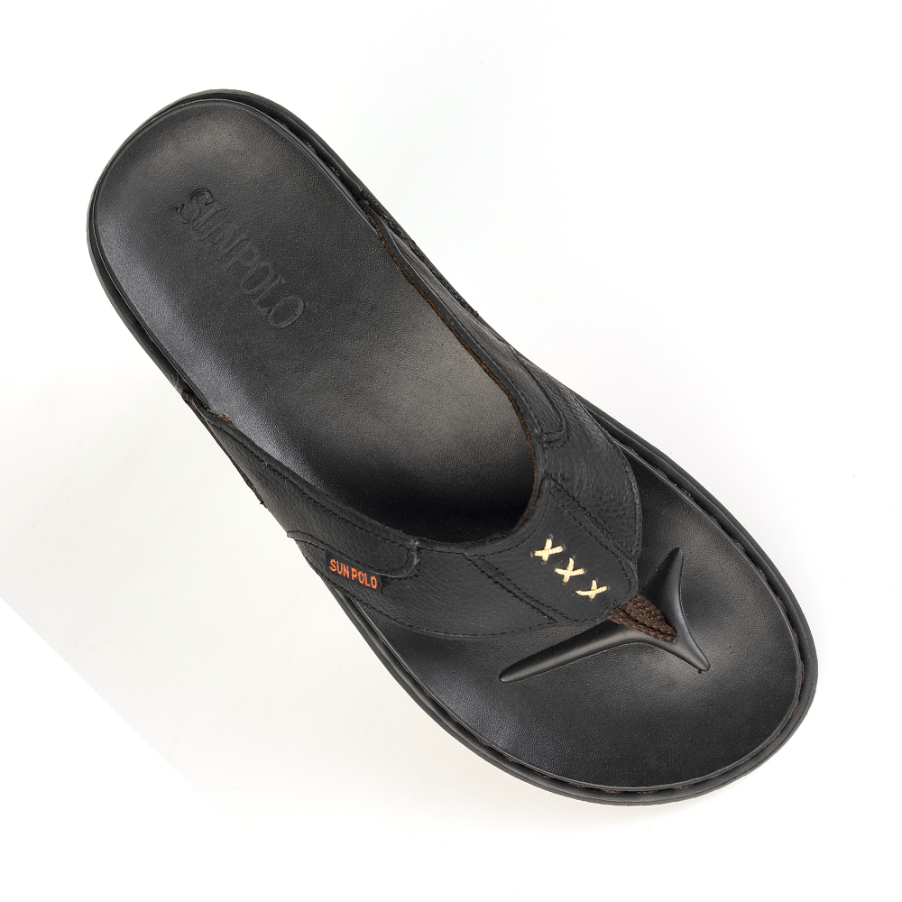 Dép kẹp nam KEP015 da bò 3 phiên bản màu Đen/Nâu/Bò