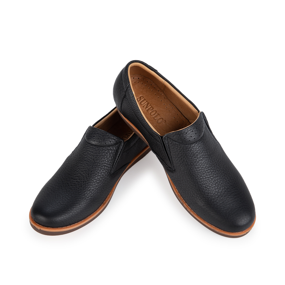 Giày Mọi Nam SUMU01 Da Bò Nâu