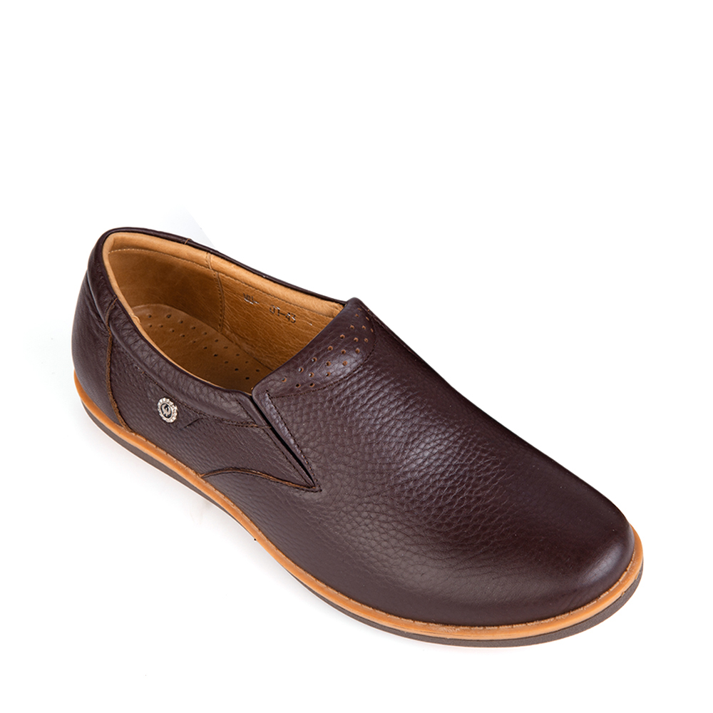 Giày Mọi Nam SUMU01 Da Bò Nâu