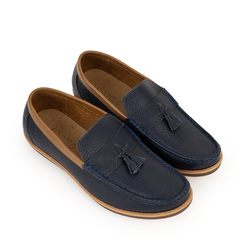 Giày lười nam MU2581 Da bò cao cấp đi làm công sở đi chơi