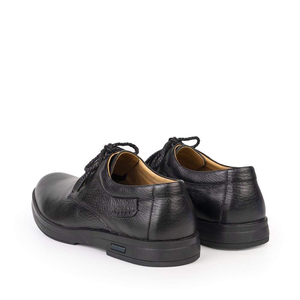 Giày nam cột dây MU2960 da bò đế cao su mũi tròn