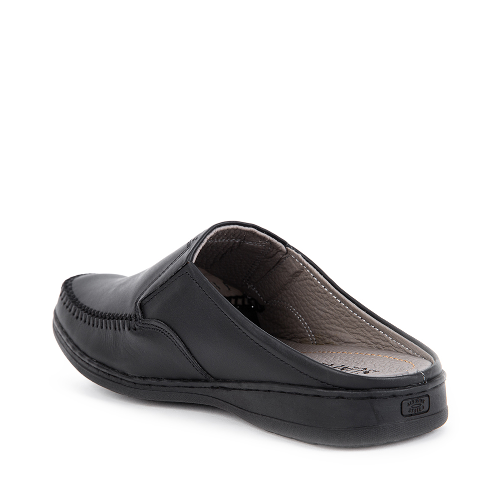 Dép sapo SPO196 da bò Đen Nâu