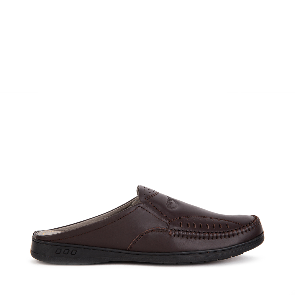 Dép sapo SPO196 da bò Đen Nâu