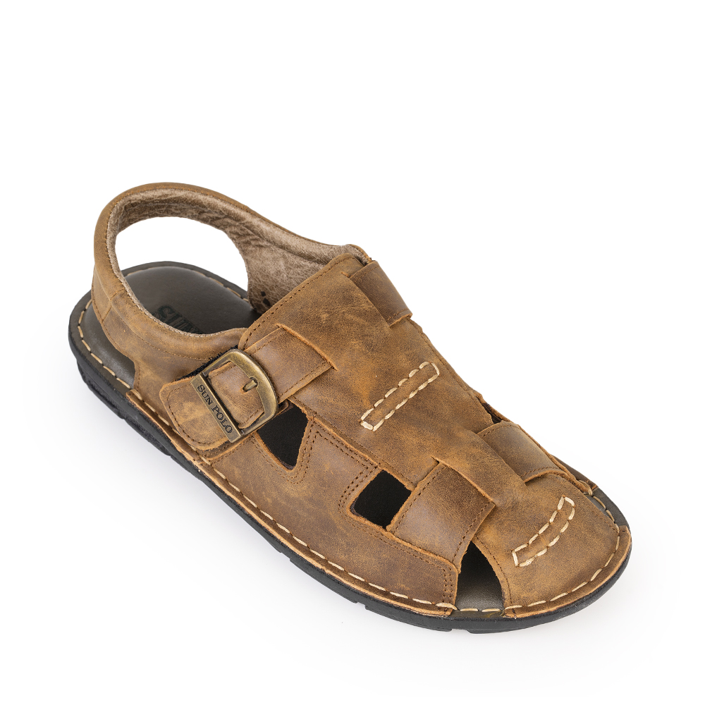 Xăng đan bít mũi da bò Sandals SDA019