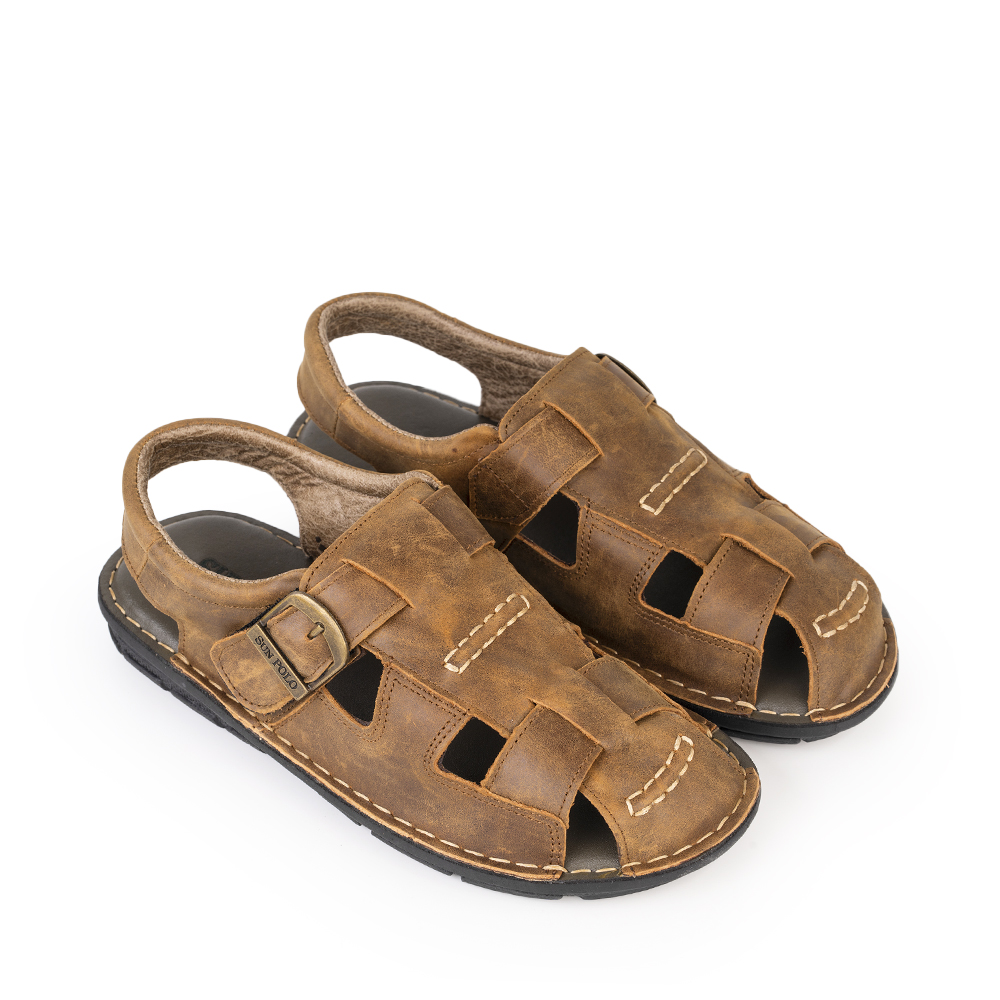 Xăng đan bít mũi da bò Sandals SDA019