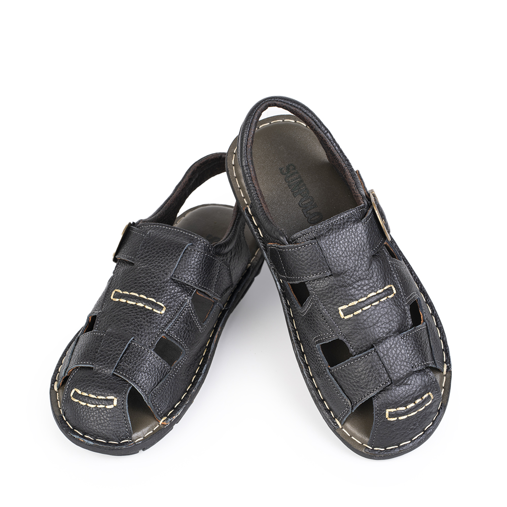 Xăng đan bít mũi da bò Sandals SDA019