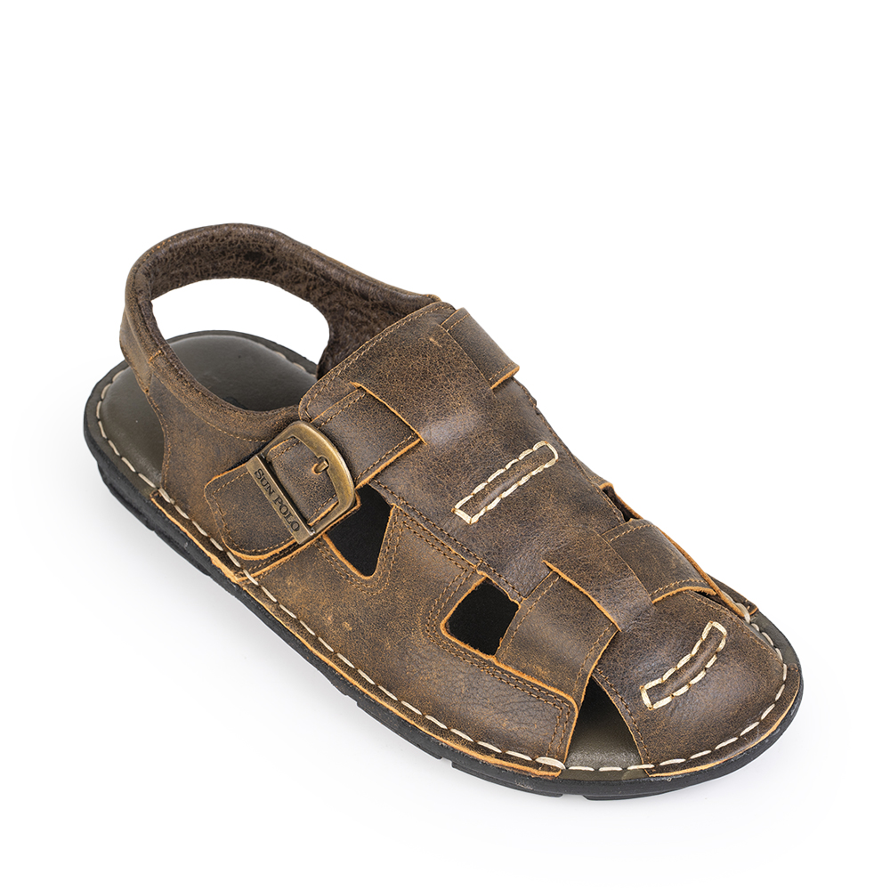 Xăng đan bít mũi da bò Sandals SDA019