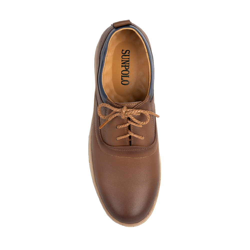 Giày tây nam SPH424 Da bò Buộc dây trẻ trung năng động