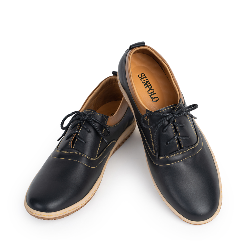 Giày tây nam SPH424 Da bò Buộc dây trẻ trung năng động