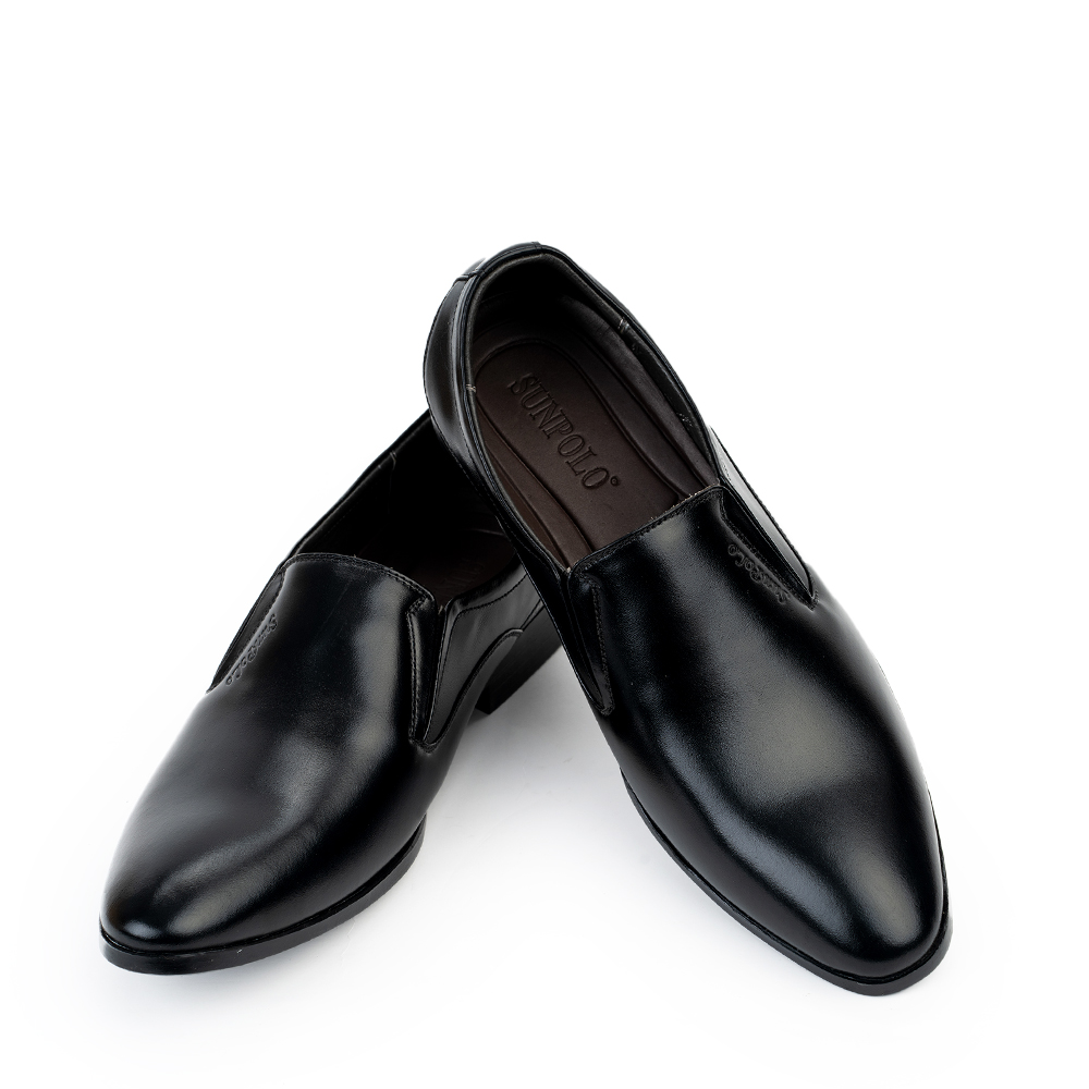 Giày Tây Nam SPH500 Da Bò SUNPOLO Đen Nâu