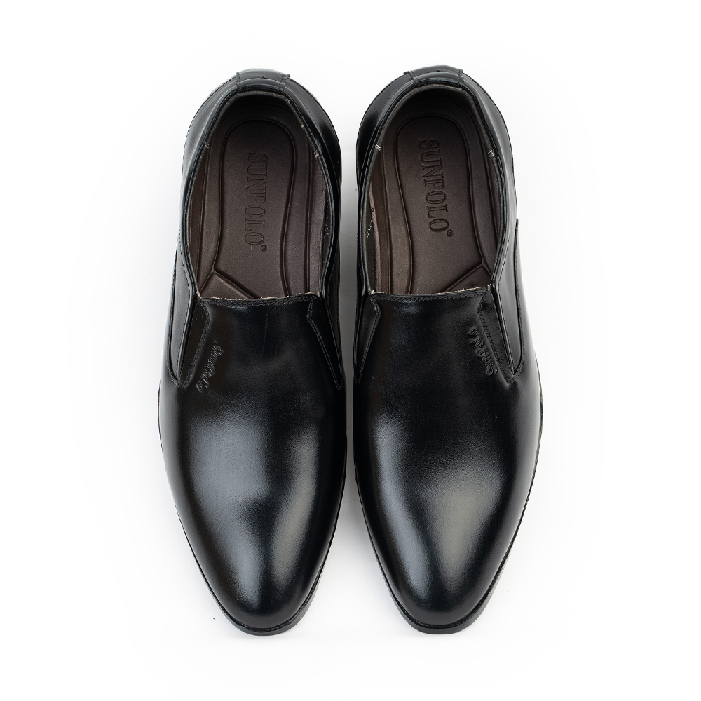 Giày Tây Nam SPH500 Da Bò SUNPOLO Đen Nâu