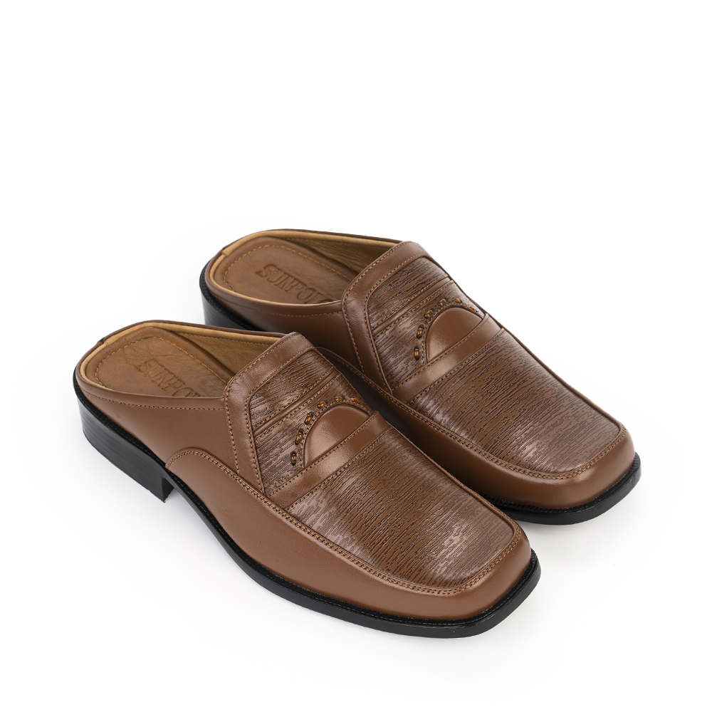 Dép Sapo nam SPO016 đế cao da bò