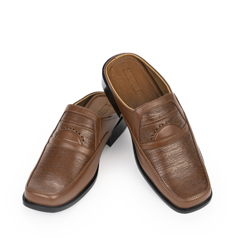 Dép Sapo nam SPO016 đế cao da bò