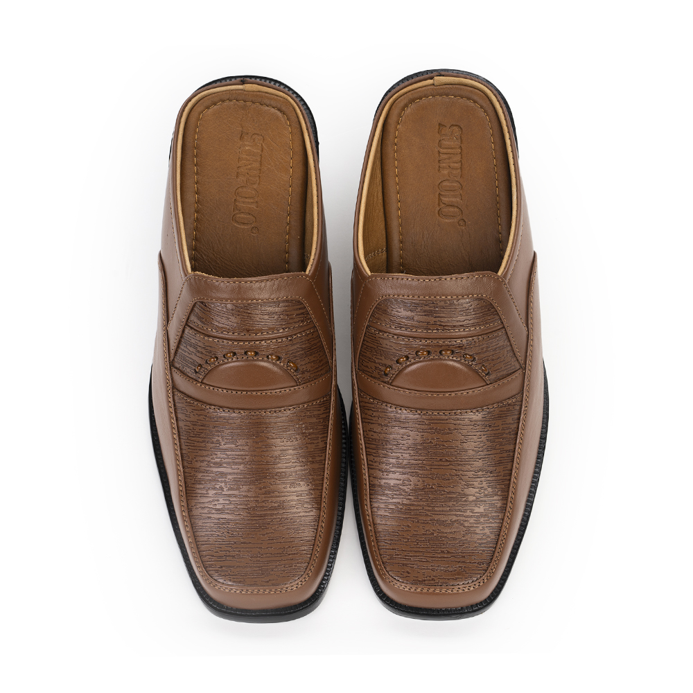 Dép Sapo nam SPO016 đế cao da bò