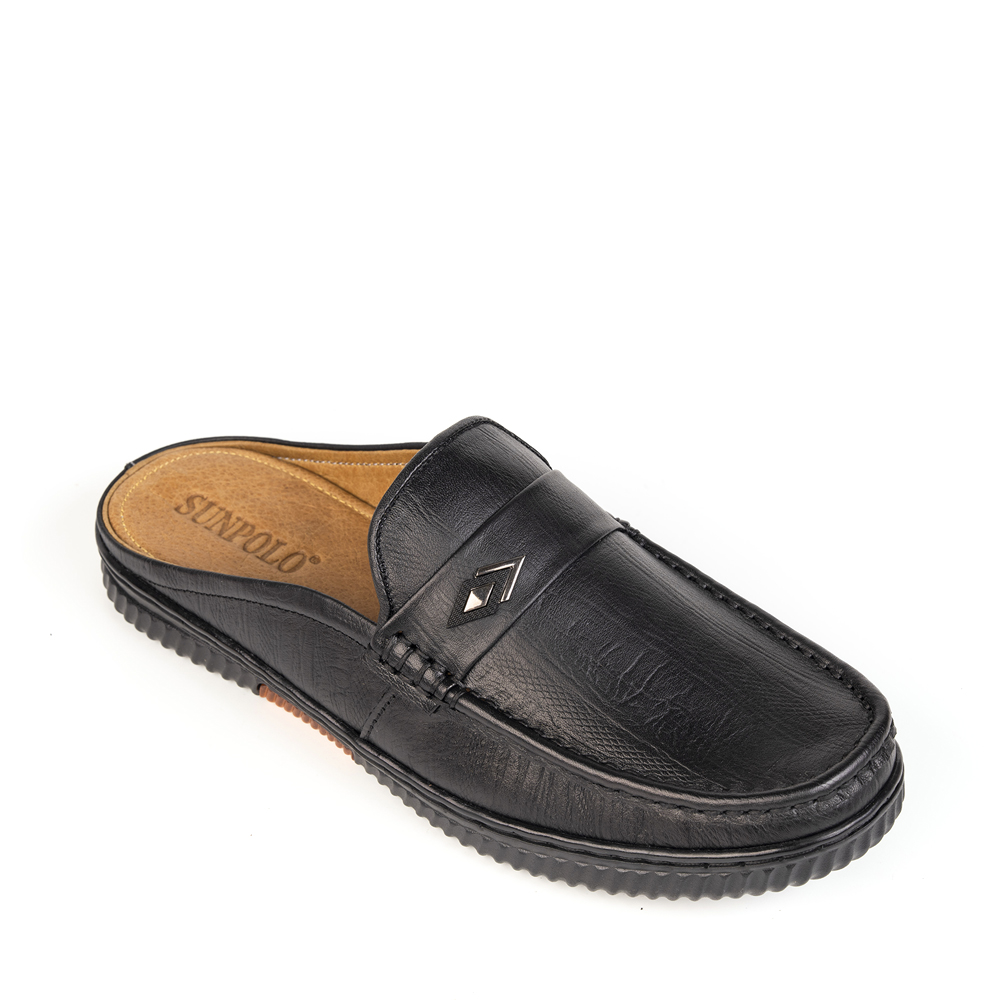 Dép sapo Giày sục da bò thông thoáng êm bền SUNPOLO SPO400 có 2 bản màu