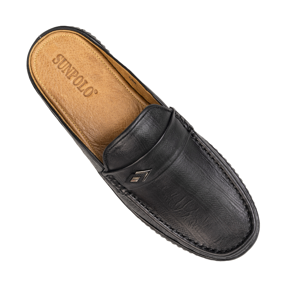 Dép sapo Giày sục da bò thông thoáng êm bền SUNPOLO SPO400 có 2 bản màu