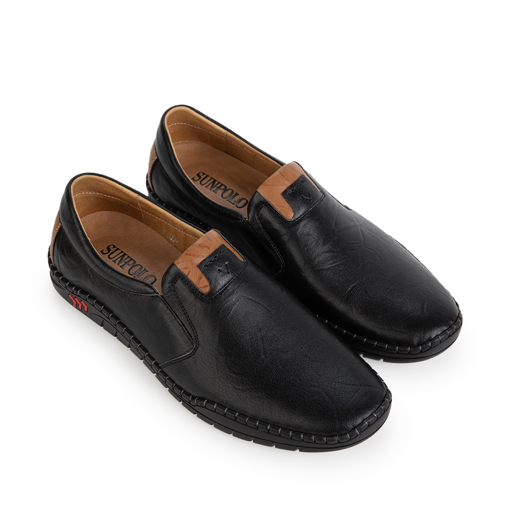 Giày mọi nam CS5059 da bò Trẻ trung Thanh lịch