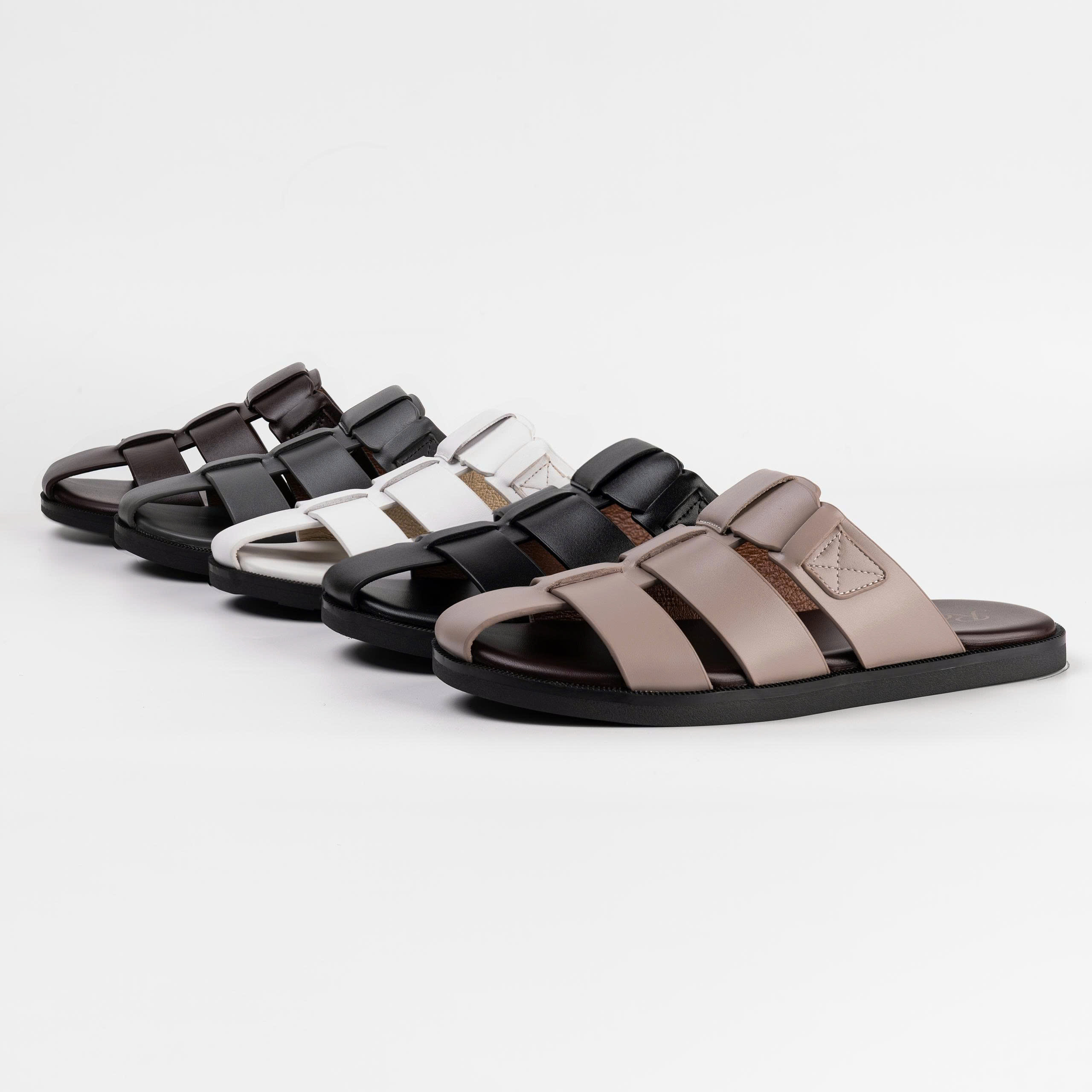Dép Bít Mũi Nam YBIXG3 Da Bò SUNPOLO Có Big Size 44-45