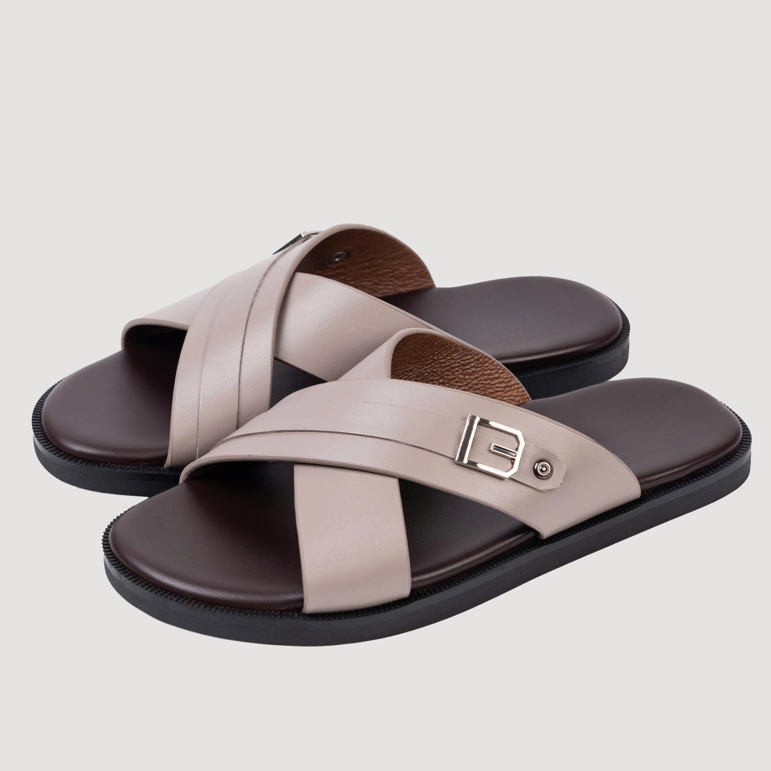 Dép Quai Ngang Nam YQC5MK Da Bò SUNPOLO Có Big Size 44, 45