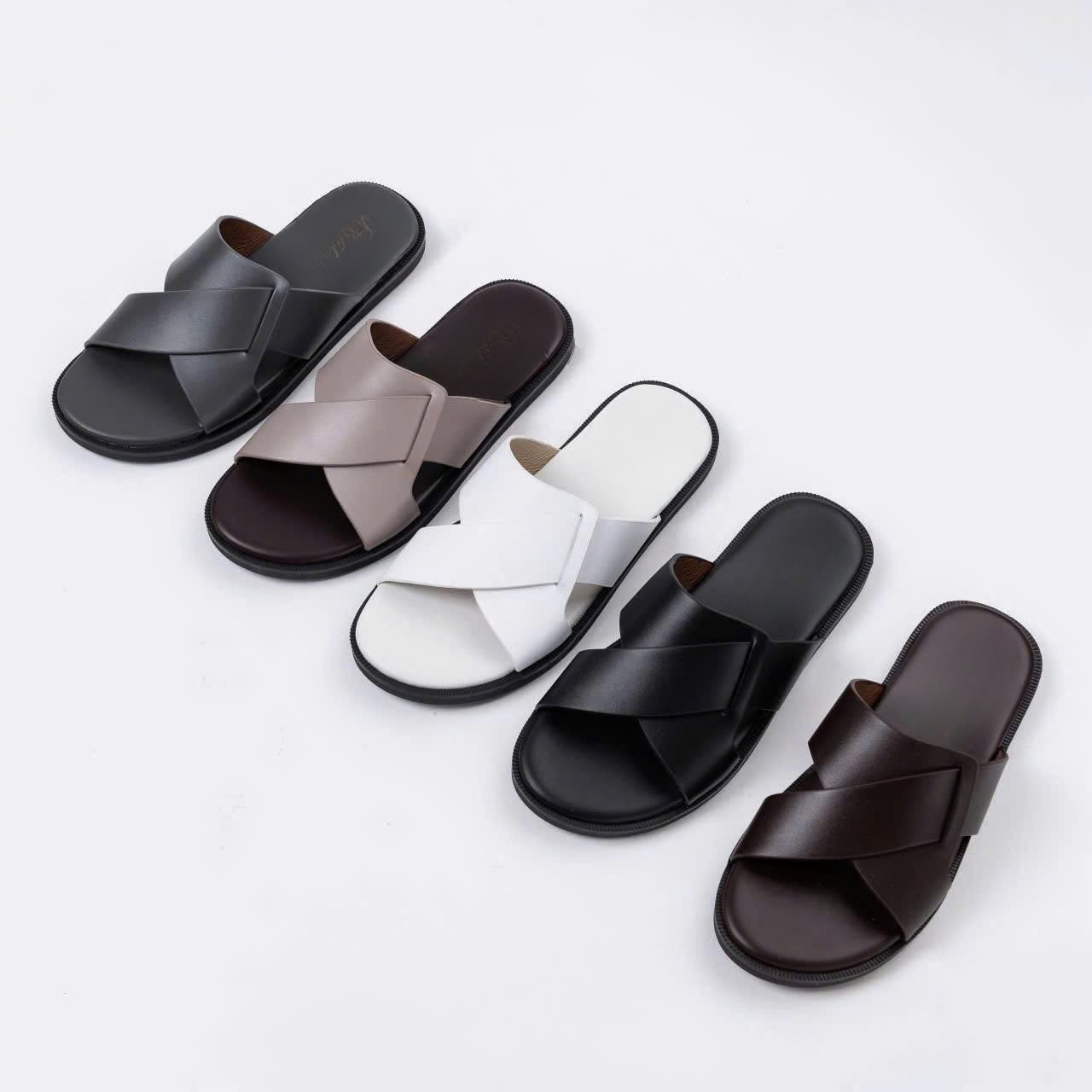 Dép Quai Ngang Da Bò YQC5MT SUNPOLO Có Big Size 44,45