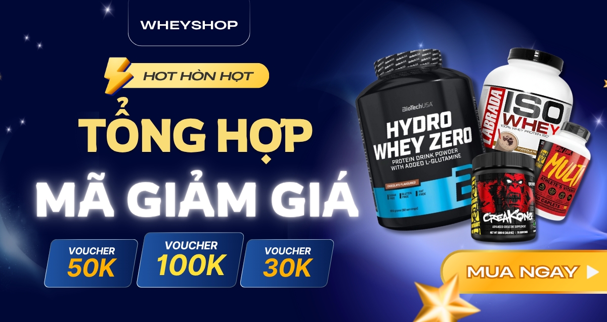 Tổng hợp mã giảm giá mới nhất tại Wheyshop.vn
