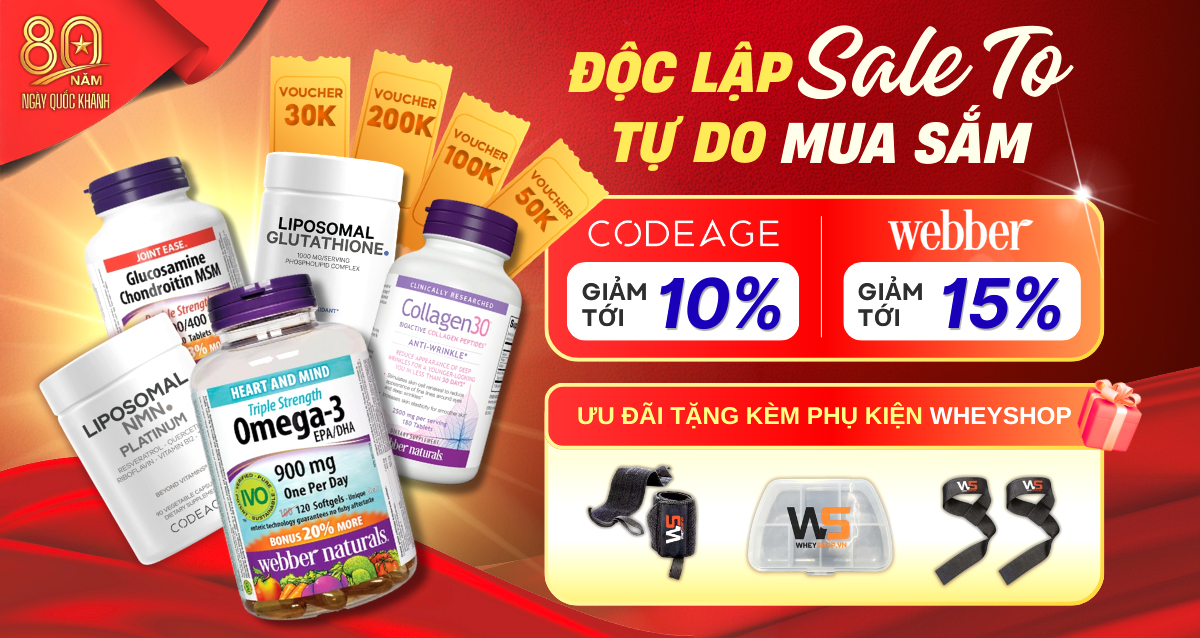 Mừng Đại Lễ 2/9 - SALE Khủng Tại Wheyshop