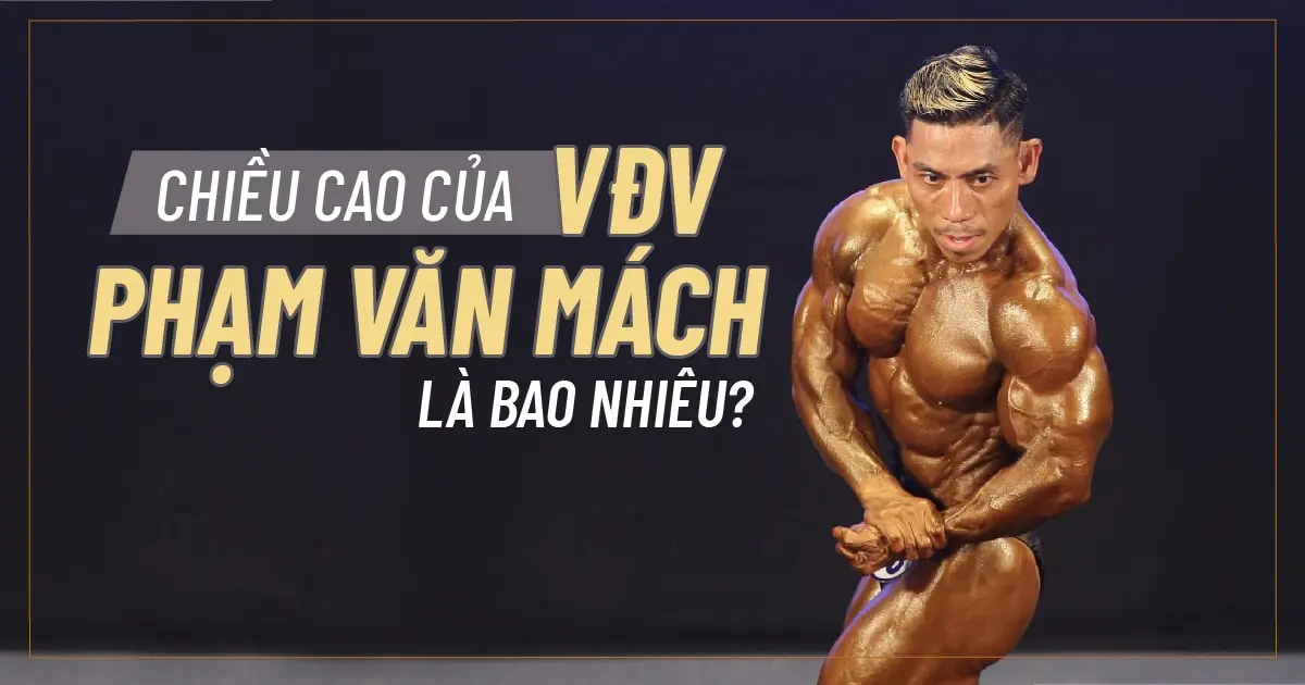 Chiều cao của VĐV Phạm Văn Mách là bao nhiêu