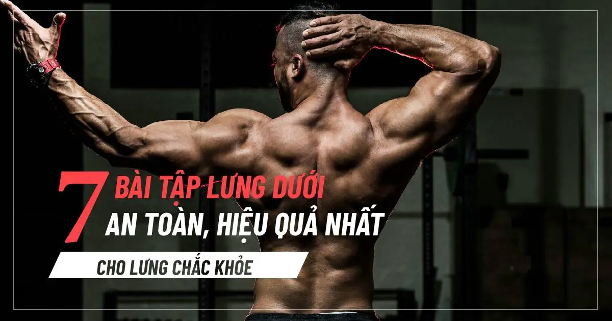7 Bài tập lưng dưới an toàn, hiệu quả nhất cho lưng chắc khỏe