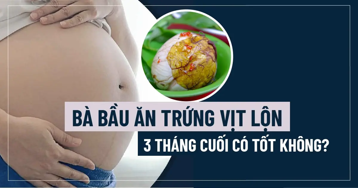 Bà bầu ăn trứng vịt lộn 3 tháng cuối có tốt không?