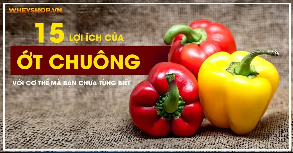 15 lợi ích của Ớt chuông với cơ thể mà bạn chưa từng biết