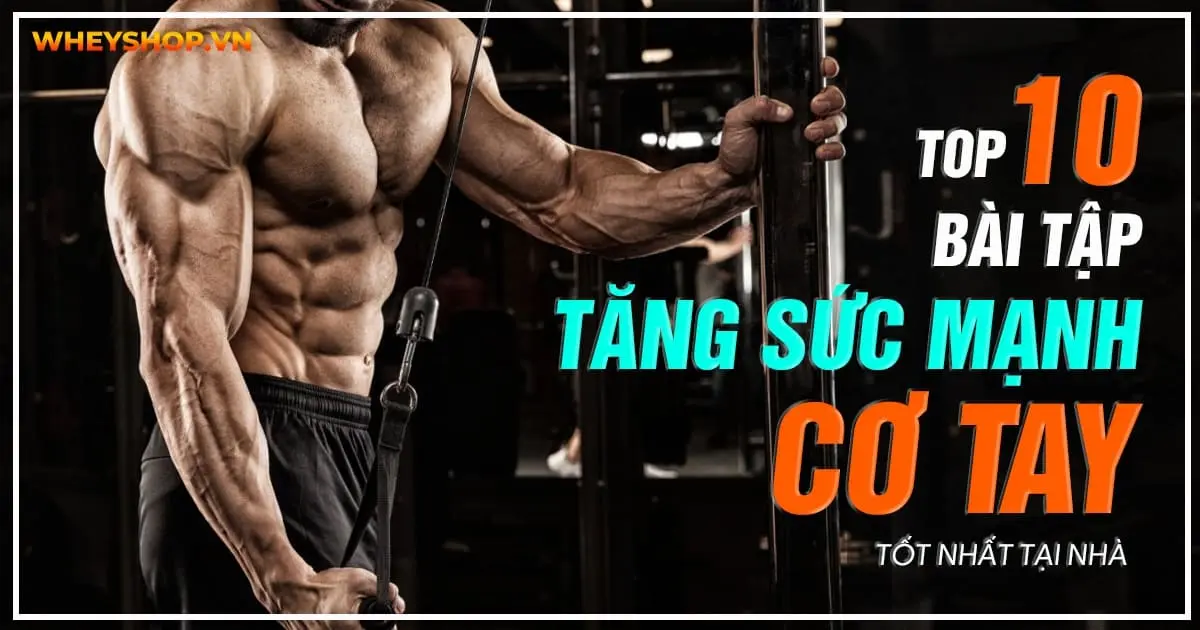 Top 10 bài tập tăng sức mạnh cơ tay tốt nhất tại nhà