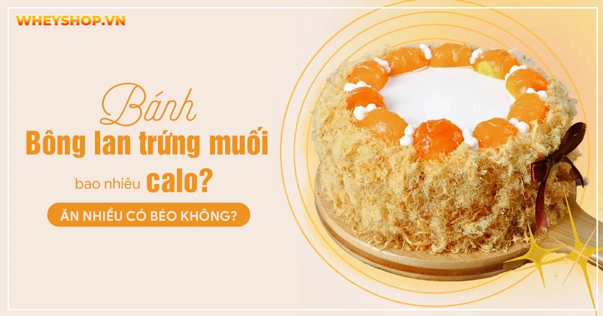 Bánh bông lan trứng muối bao nhiêu calo? Ăn nhiều có béo không?