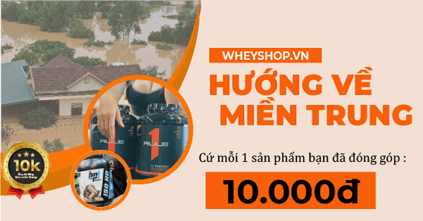 Cùng WheyShop – Hướng về miền Trung