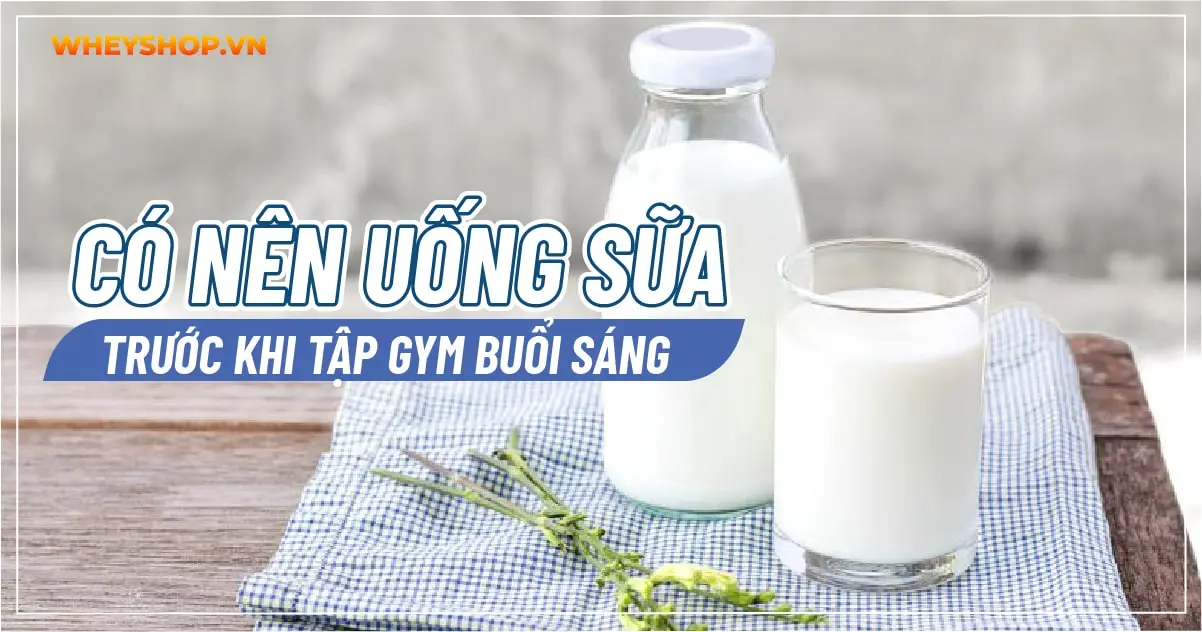 Có nên uống sữa trước khi tập gym buổi sáng