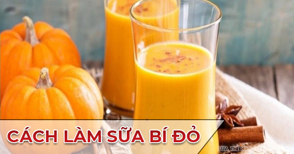 Hướng Dẫn Cách Làm Sữa Bí Đỏ 100% Tăng Cân Nhanh