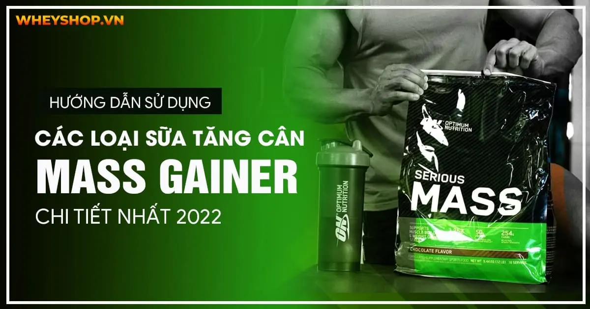 Hướng dẫn sử dụng các loại sữa tăng cân Mass Gainer chi tiết nhất