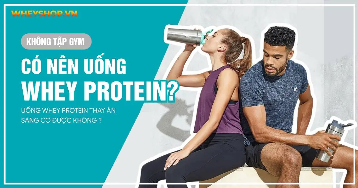 Không tập gym có nên uống whey protein không? Uống whey protein thay ăn sáng có được không?