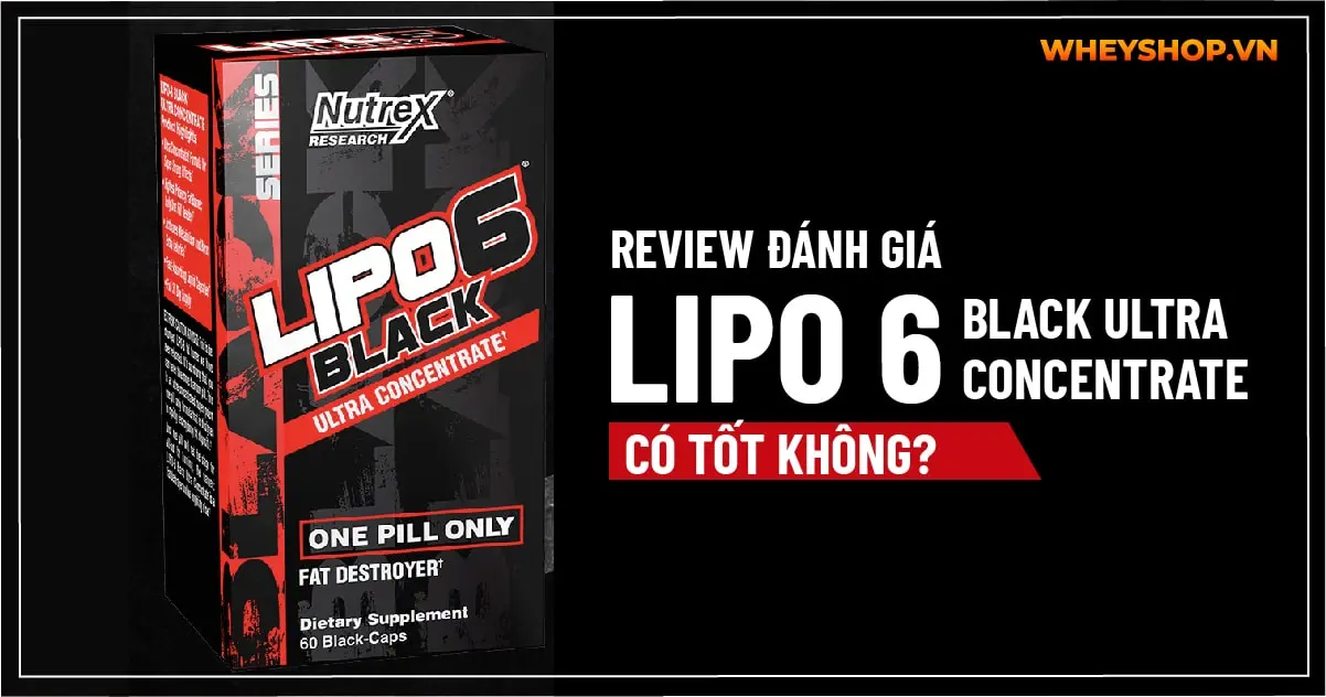 Review đánh giá Lipo 6 Black Ultra Concentrate có tốt không?
