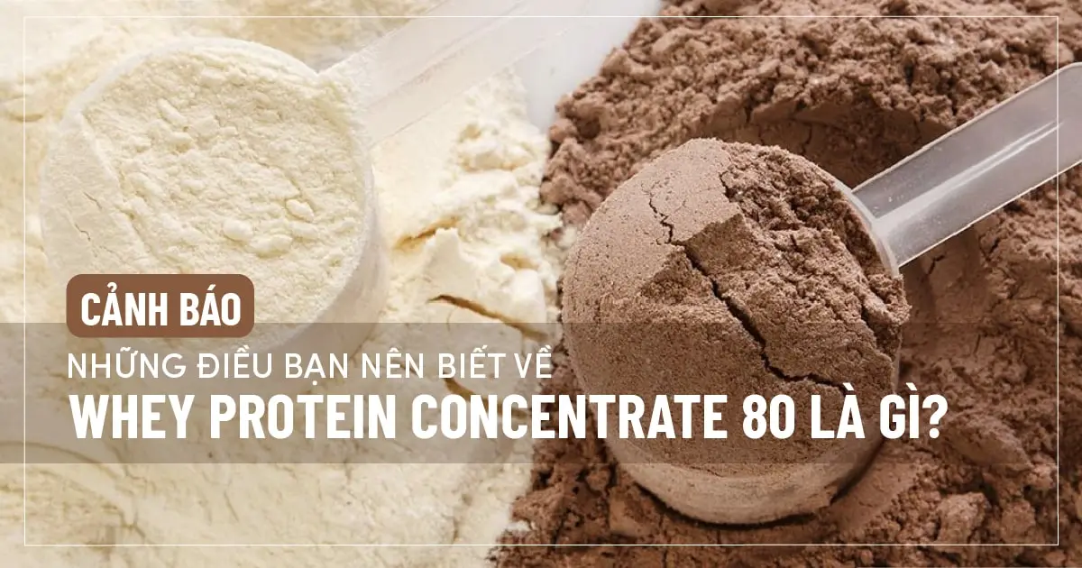 Cảnh báo: Những điều bạn nên biết về Whey Protein Concentrate 80 là gì?