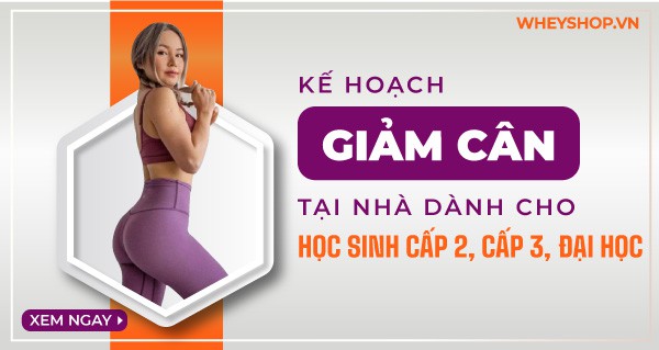 Kế hoạch giảm cân tại nhà cho học sinh cấp 2, cấp 3, đại học