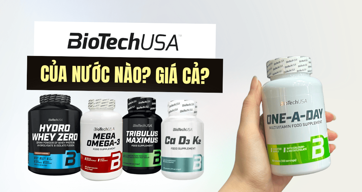 BiotechUSA là thương hiệu của nước nào? Giá bao nhiêu?