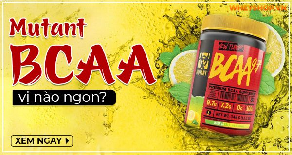 Review Mutant BCAA 9.7: Công dụng, hương vị, giá bán và nơi mua chính hãng