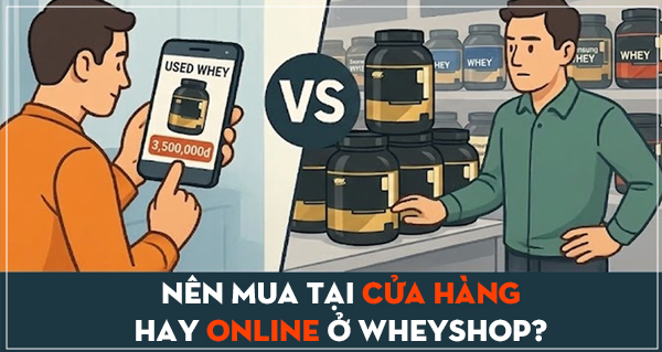 Nên mua tại cửa hàng hay online ở WheyShop?