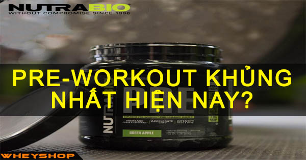 Đánh giá NutraBio® PRE V5 – Pre workout khủng nhất hiện nay