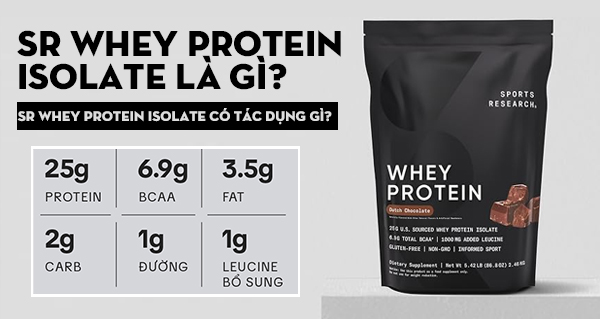 SR Whey Protein Isolate là gì? SR Whey Protein Isolate có tác dụng gì?
