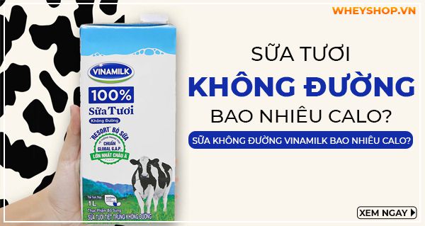 Sữa tươi không đường bao nhiêu calo? Sữa không đường Vinamilk bao nhiêu calo?
