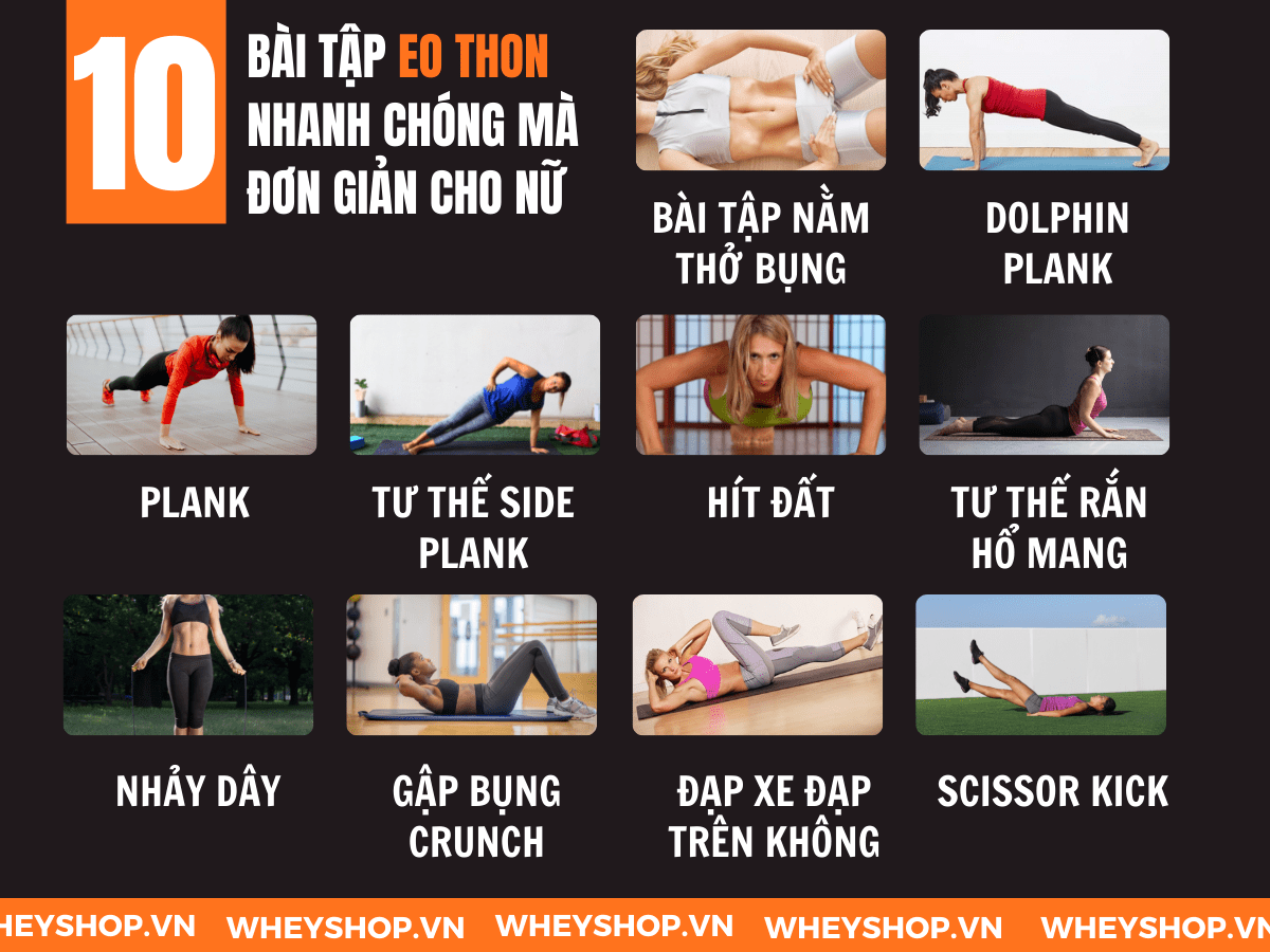 Những bài tập eo thon giúp sở hữu bụng phẳng hiệu quả được các huấn luyện viên khuyên nên tập luyện dưới đây chắc chắn sẽ là gợi ý hữu ích dành cho những ai...